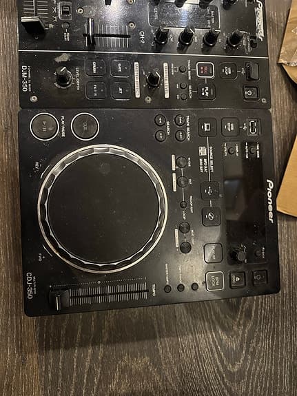Pioneer CDJ-350 DJ-spelare och mixer svart