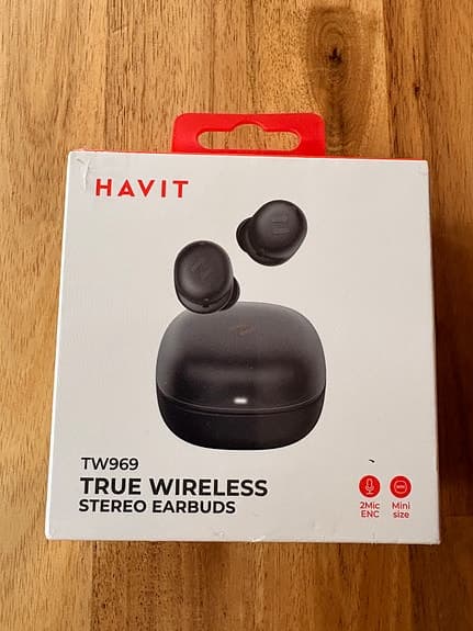Unboxed Havit TW969 True Wireless Stereo Earbuds in black