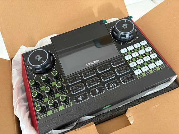 G8 Audio Mixer MIC SET ljudmixer för dator och streaming