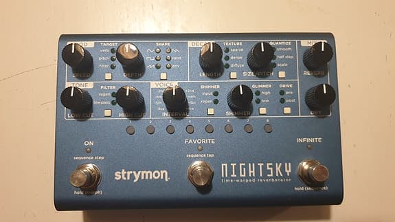Strymon Nightsky reverbpedal för elgitarr/synth