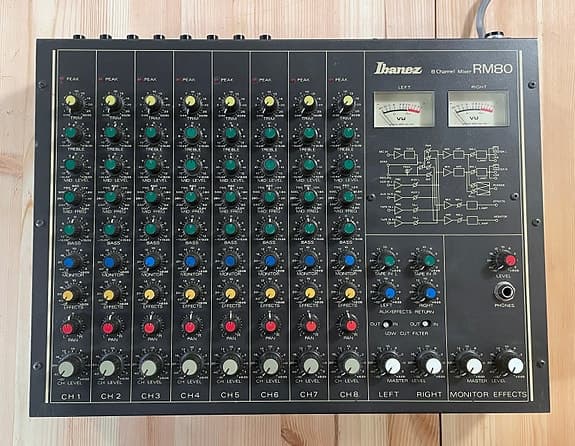 Ibanez RM80, 8-kanaler mic preamp