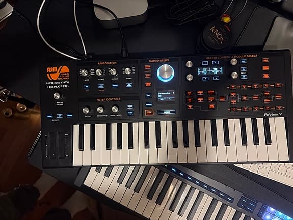 ASM Hydrasynth Explorer synthesizer keyboard