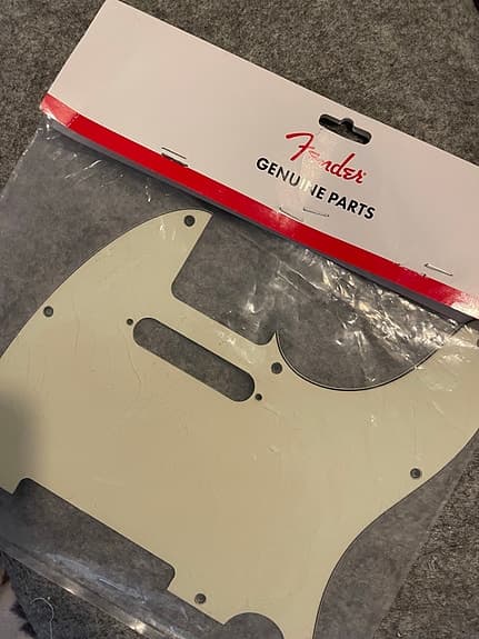 Fender Telecaster plektrumskydd mintgrön 3-ply