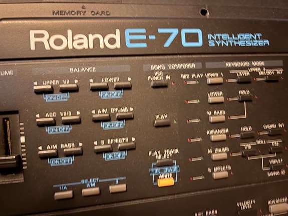 Roland E-70 keyboard synthesizer