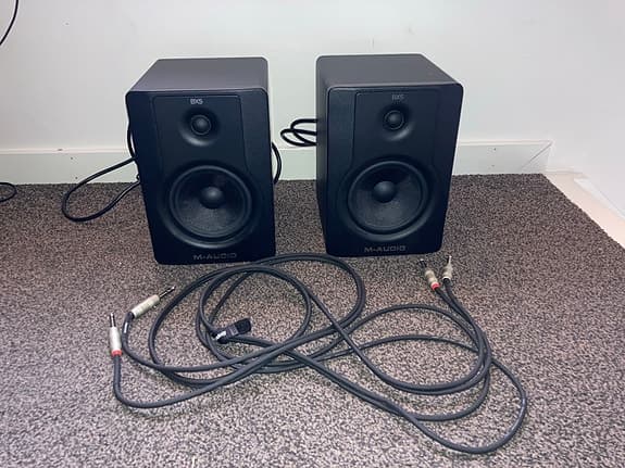 M-Audio BX5 D2 aktiva studiomonitorer svarta, 2 st