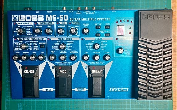Boss ME-50 multieffektpedal för elgitarr