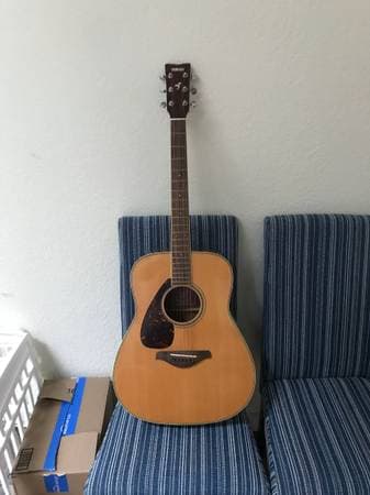 Left Handed Yamaha FG720S Acoustic Guitar
