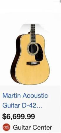 2Day w/No case Y-Pay 3198 w/Tax =Martin Guitar+case OM-21 - image 9