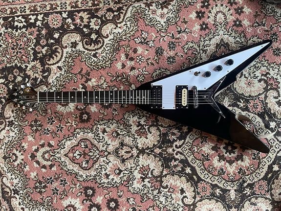 Studiegrej, Flying V, Ibanez Forstærker, Tascam portastudio, pedaler