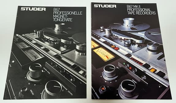 Studer B67 brochurer