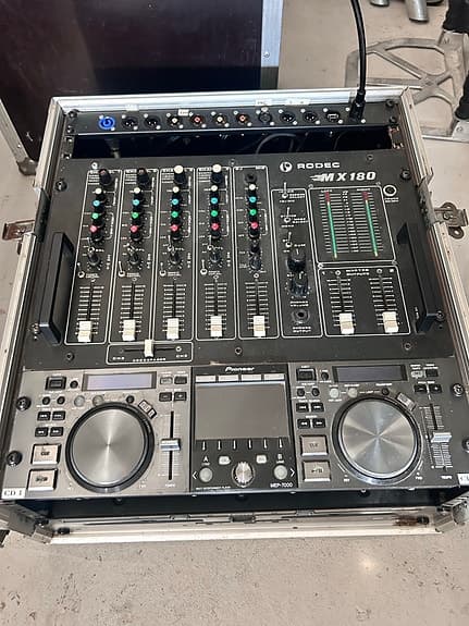Rodec MX180 DJ Mixer 5-kanaler + Pioneer MEP7000