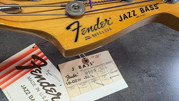 1978 Fender Jazz Bass Walnut ONE OWNER Block Inlay American Vintage 70s