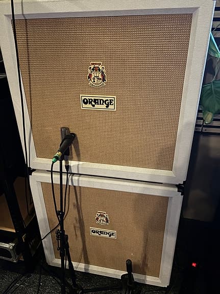 2 stk. Orange PPC412 4x12 Closed Back, Limited Edition White, Guitar Kabinetter