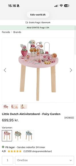 Little Dutch Fairy Garden Aktivitetsbord