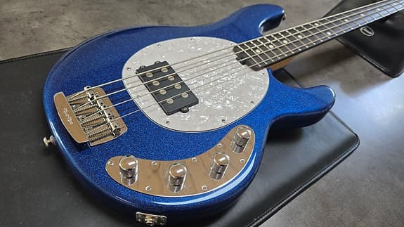 Music Man StingRay Special 4 H USA BRAND NEW! Blue Sparkle Bass Guitar