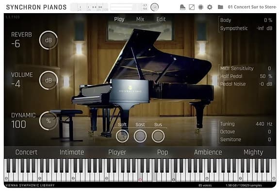 VSL Synchron Concert D-274 Standard Library