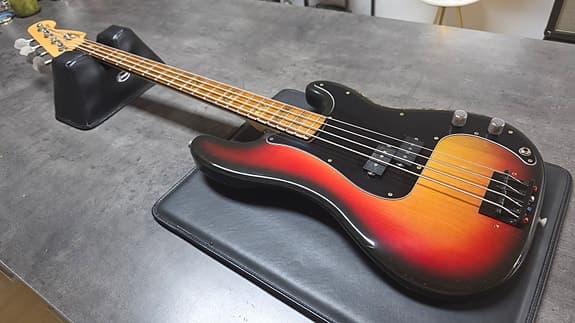 1973 Fender Precision Bass Sunburst with Jazz Block Neck American Vintage 70s