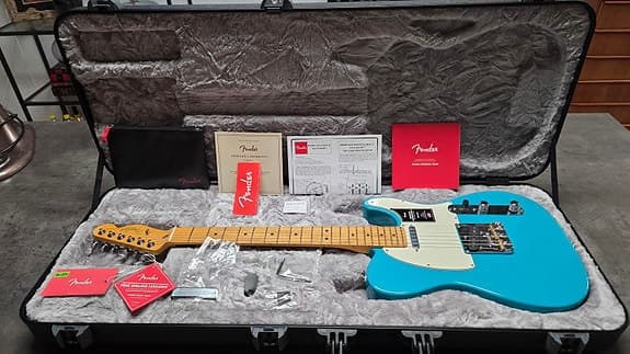 Fender American Professional II Telecaster NEW Miami Blue USA Guitar