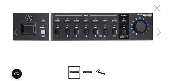 Audio-Technica ATDM-0604 digital mixer sort