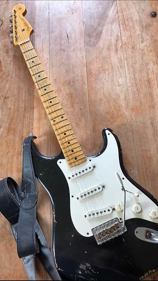 Fender Stratocaster Custom Shop ‘57 Relic Black. (Nedsat pris)