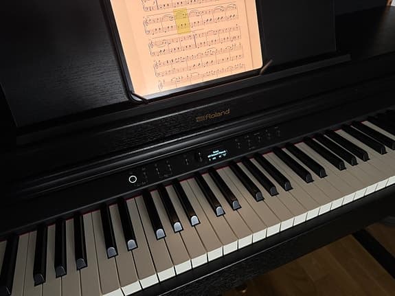 Roland RP701-CB Digital Piano + RPB-300 Bench, Complete Setup, As New