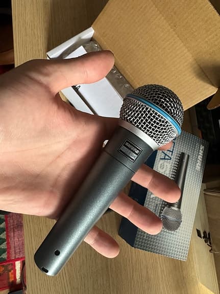 Shure Beta 58A Supercardioid Dynamic Vocal Microphone – As New, Full Kit