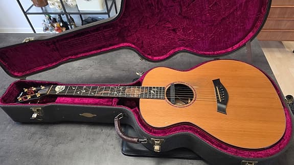 Taylor Custom Shop Cujo Stephen King Signed Flame Walnut Acoustic Guitar