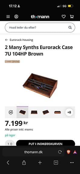 2 Many Synths Eurorack case 7U 104HP brun