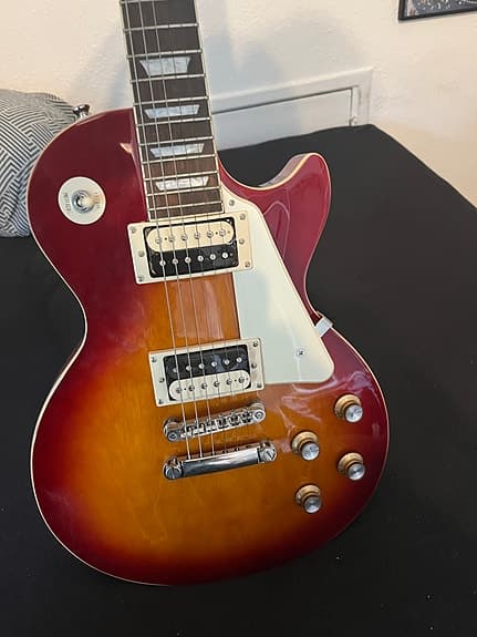 Epiphone Les Paul Classic elektrisk guitar rød sunburst