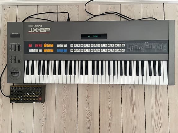 Roland JX-8P synthesizer keyboard