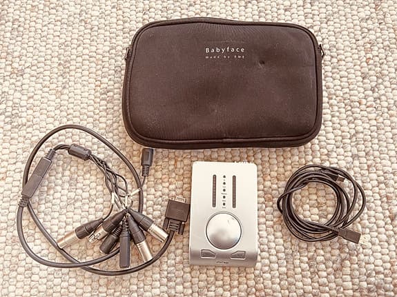 RME Babyface Silver inklusiv taske og tilbehør