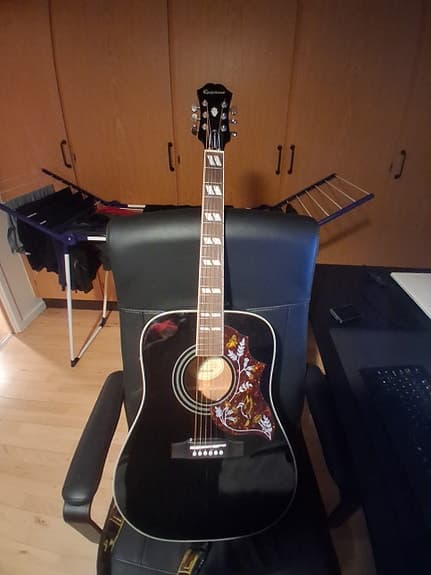 epiphone les paul hummingbird pro