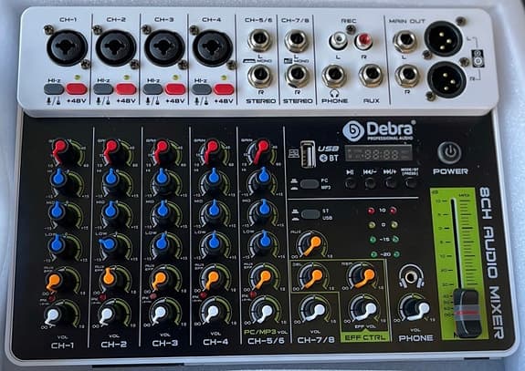 Debra 8 ch Audio Mixer