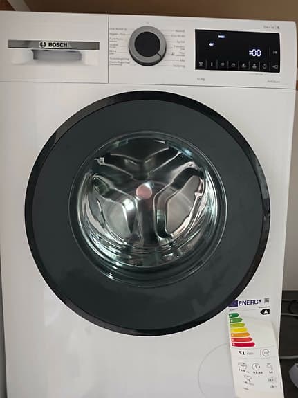 Bosch frontbetjent vaskemaskine hvid A-energi