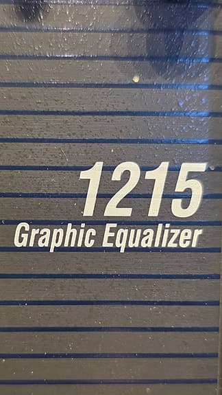 dbx 1215 graphic equalizer 2-kanals rack