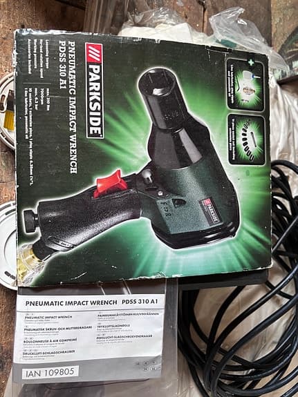 Parkside PDSS 310 A1 pneumatisk slagnøgle