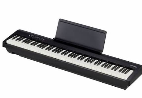 Roland FP-30X BK digital piano + Audio-Technica ATH-M40X + sustain pedal
