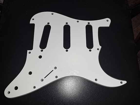 Pickguard, slagplde til en stratocaster guitar
