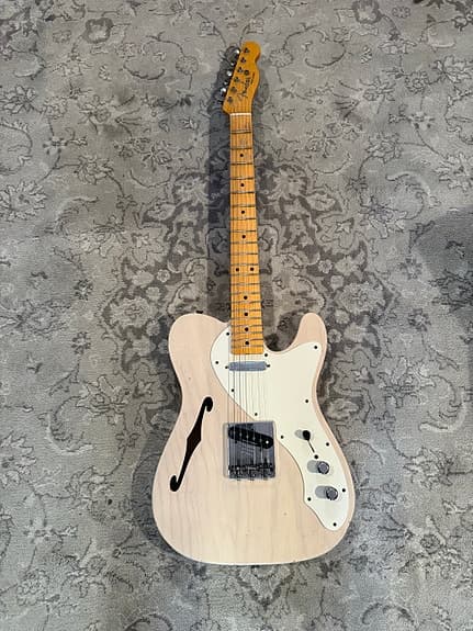 FenderThinline custom Shop Telecaster halvakustisk elguitar natur