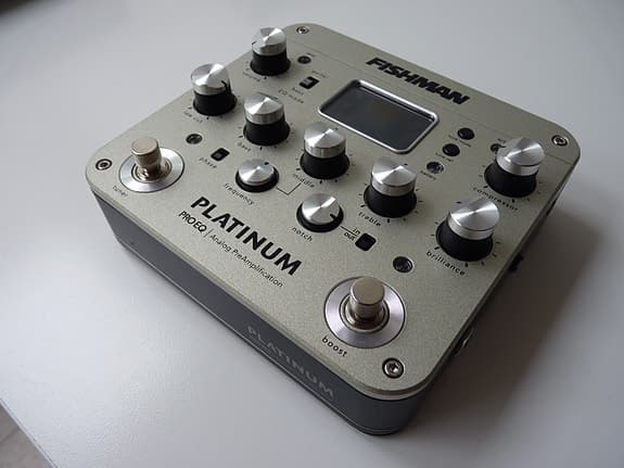 FISHMAN Platinum Pro EQ Analogue Preamp for Acoustic Guitar & Bass