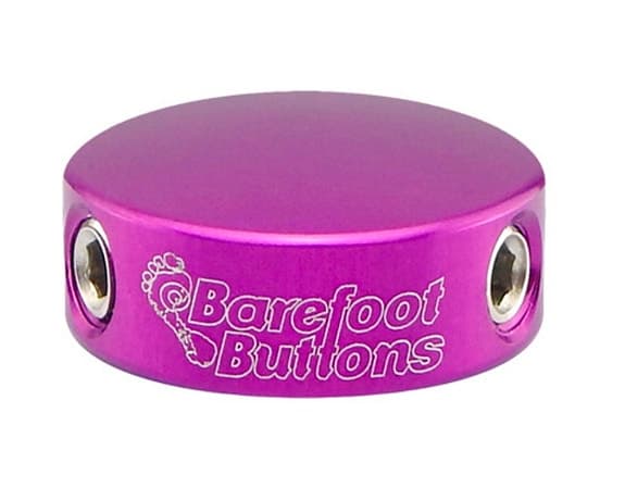 5 stk. Barefoot Button V1 mini guitar pedal footswitch cap lilla