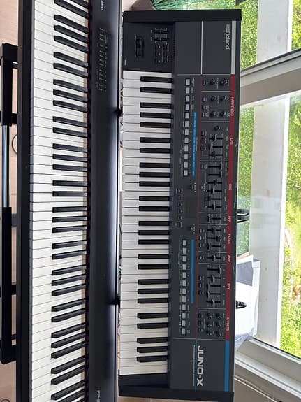 Roland Juno-X synthesizer keyboard