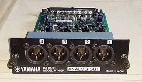 Yamaha MY4‑DA – 4‑kanals analog output‑kort