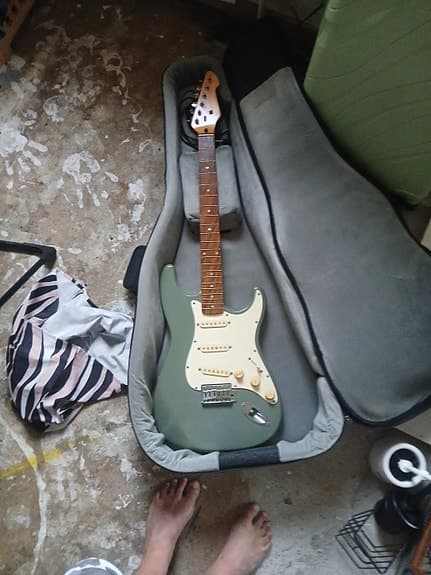 Fender Player Stratocaster PF, Sage Green Metallic