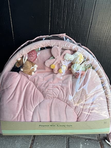 Little Dutch babygym legegulv / playmat rosa