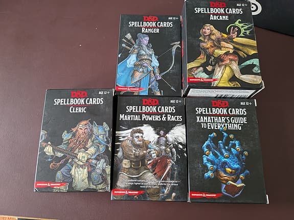 DnD Spellbook Cards