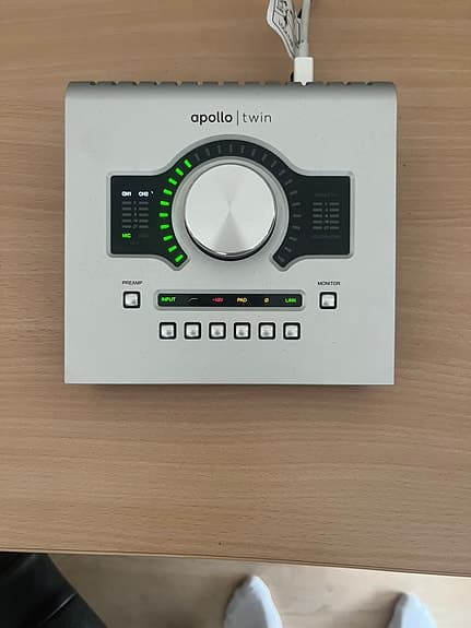 Universal Audio Apollo Twin lydkort audio interface sølv