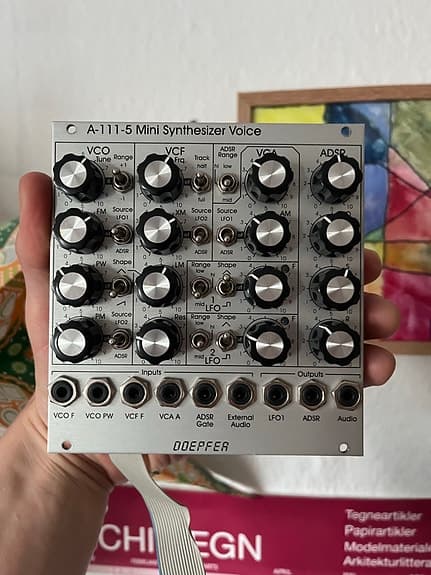 Doepfer A-111-5 Mini Synthesizer Voice Eurorack modul sølv