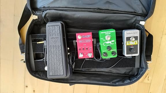 Pedalboard m. taske og pedaler