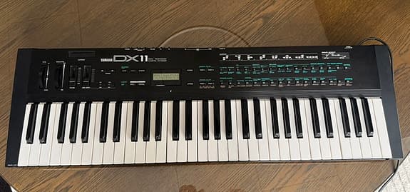 Yamaha DX11 synthesizer keyboard